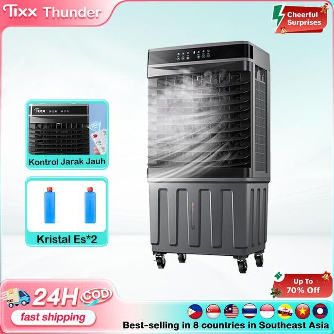 Ranjedimans - Diskon waktu terbatasTIXX Air Cooler Kipas Angin Pendingin Cold fan Tangki Besar 40L e