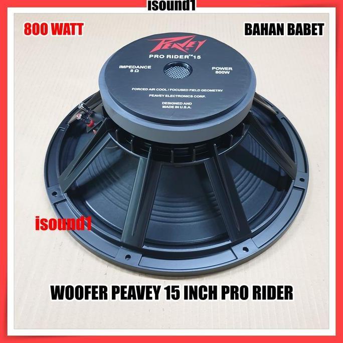 TERLARIS SPEAKER KOMPONEN PEAVEY 15 INCH PRO RIDER WOOFER 800 WATT