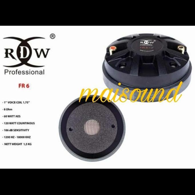 TERLARIS DRIVER TWEETER RDW FR6 DRIVER TWITER RDW FR 6