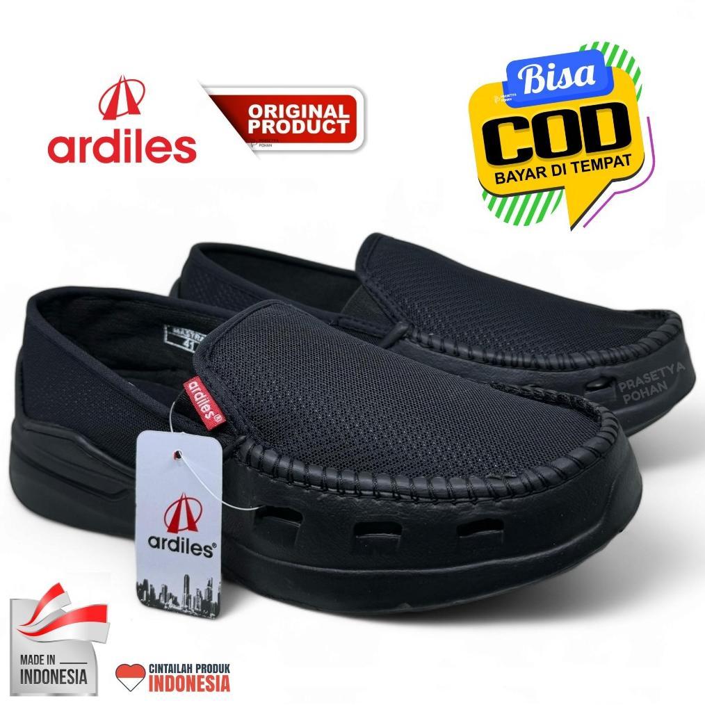 NEW DEALS Sepatu Ardiles Slip On Pria Hitam Original Ardiles - Sepatu Ardiles Pria