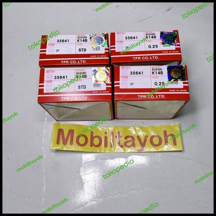 GRATIS ONGKIR RING PISTON SET RING SEHER SUZUKI ERTIGA K14B TP JAPAN (35641) 