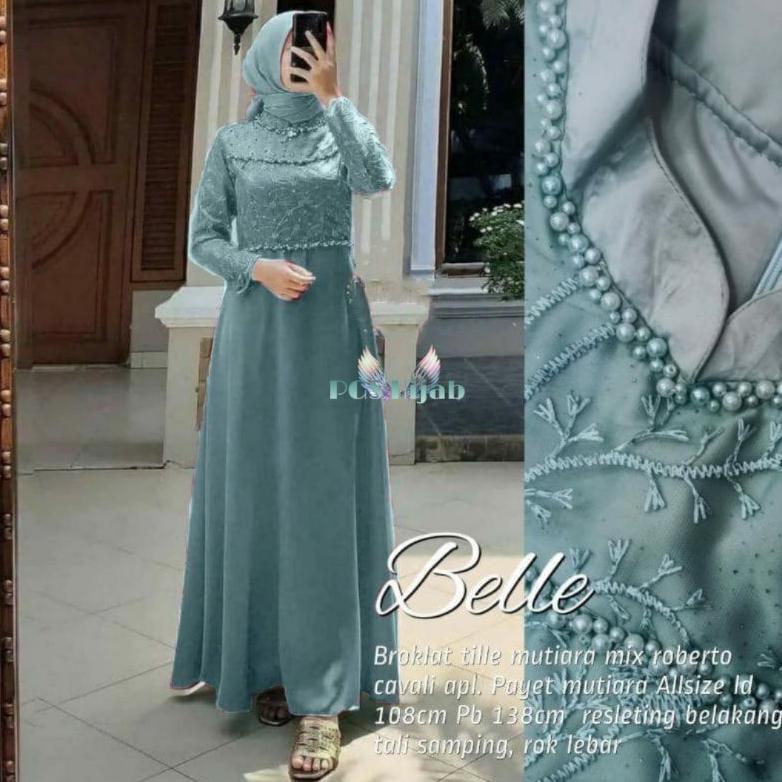 FAVORIT HELEN MAXY SONIA DRESS JUMBO MUTIARA BRUKAT GAMIS KONDANGAN SIMPLE MEWAH LILAC WARDAH XXXL L