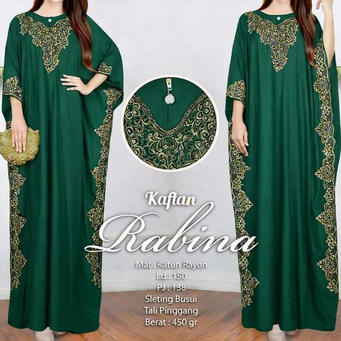 felaminass - thabishop / rabina kaftan / mc / gamis / baju muslim / kaftan wanita / baju muslim wani