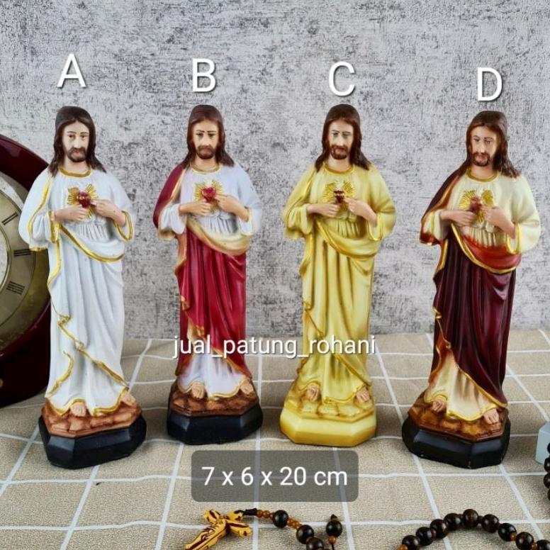 Patung Yesus Hati Kudus Resin 20 Cm Diskon