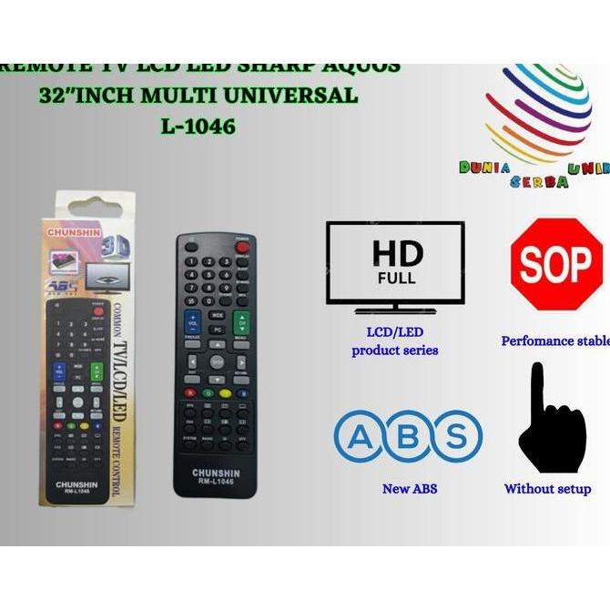 AONI REMOTE TV LCD LED SHARP AQUOS 32"INCH MULTI UNIVERSAL
