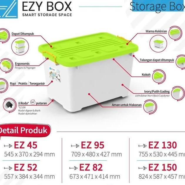 Baguss- Container Box Ezy Cb 150 Liter Kualitas Hercules Cb150 Kualitas Lion Star Wagon Tebal