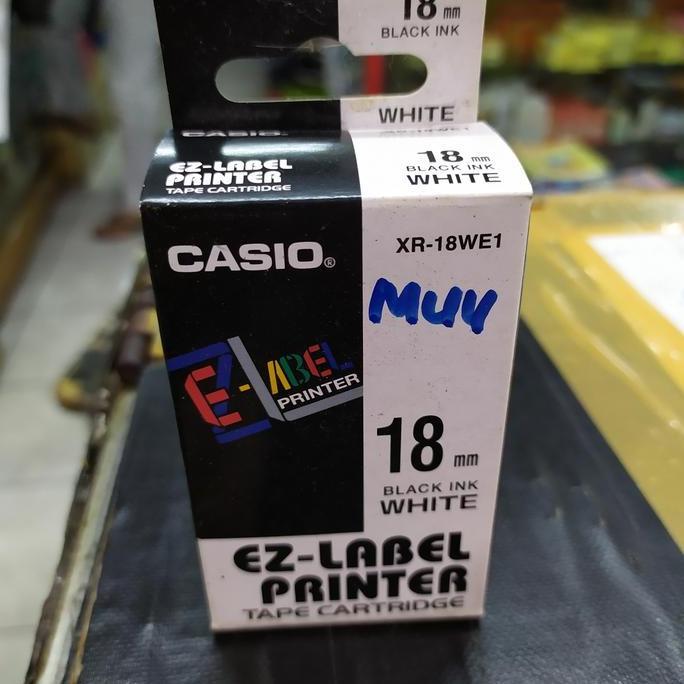 Print Label Casio 18 mm putih