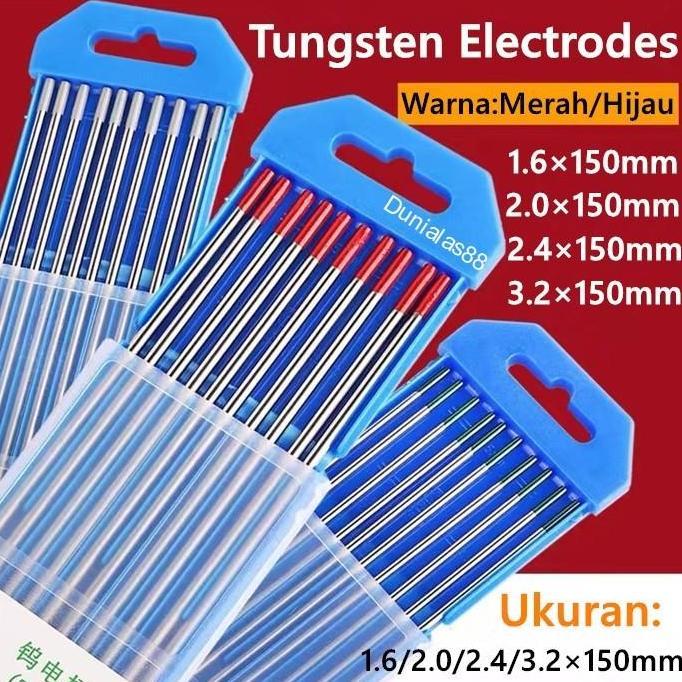 Tungsten Argon Tungsten Tig Kawat Las Tungsten Electrodes Utk Mesinlas