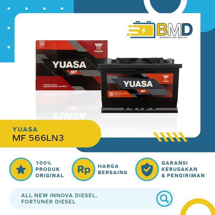 Aki Yuasa Mf Ln3 - Mobil Toyota All New Innova Diesel, Fortuner