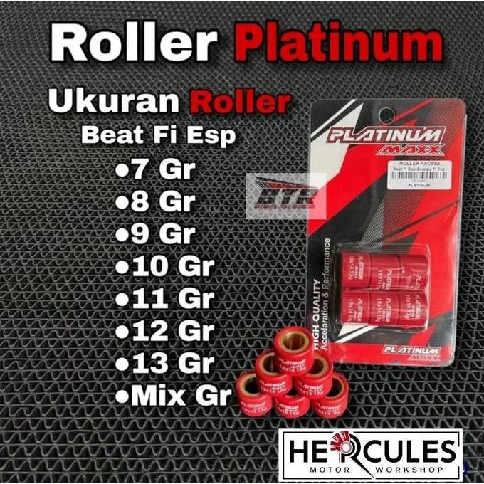 Beat Fi Esp- Roler Beat Fi Racing Teflon Roler Platinum Scoopy Beat Karbu Fi Esp Kirian Cvt Beat Mot