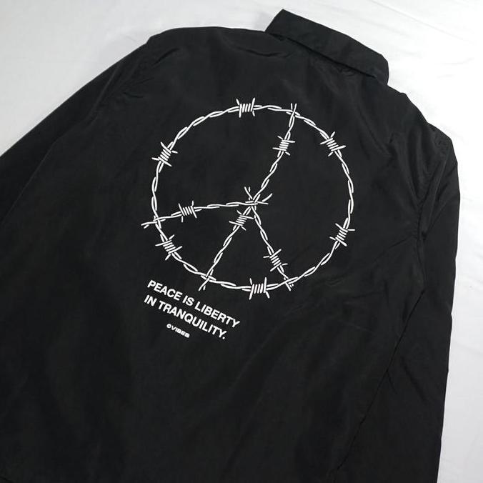 TERLARIS VIBES APPAREL | Wirepeace | Coach Jacket gratis ongkir