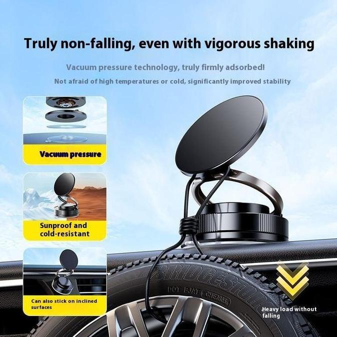 Holder Hp Magnetic 360 Bisa Diputar Dan Dilipat / Holder Mobil Dudukan Hp Magnet Anti Jatuh Allshop