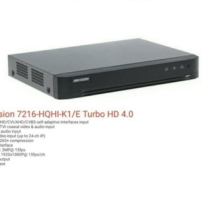 TERLARIS DVR 16 CHANNEL HIKVISION 7216 HQHI M1/E DVR HIKVISION 5MP 7216HQHI M1