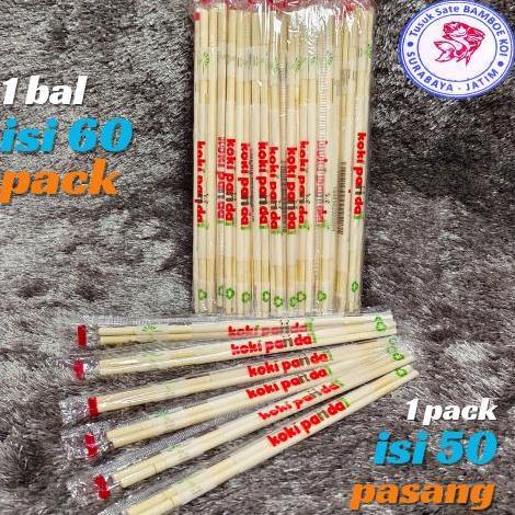 Sumpit Bambu Koki Panda 60 pack