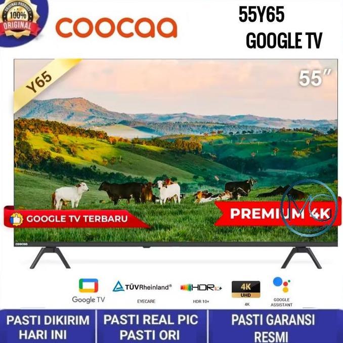 TERLARIS COOCAA 55 INCH GOOGLE TV-4K UHD-DOLBY AUDIO (COOCAA 55Y65)