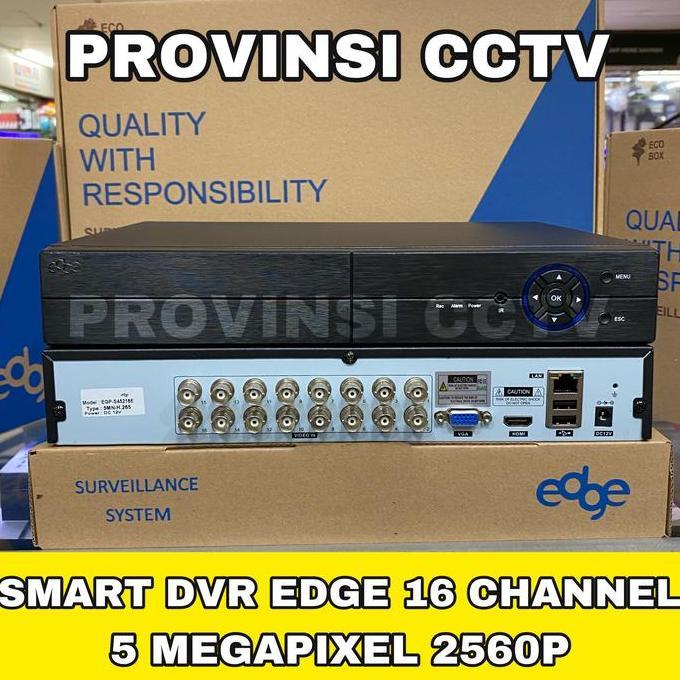 TERLARIS DVR 16 CHANNEL EDGE 5MP FULL HD 2560P 6 IN 1 / FACE DETECTION