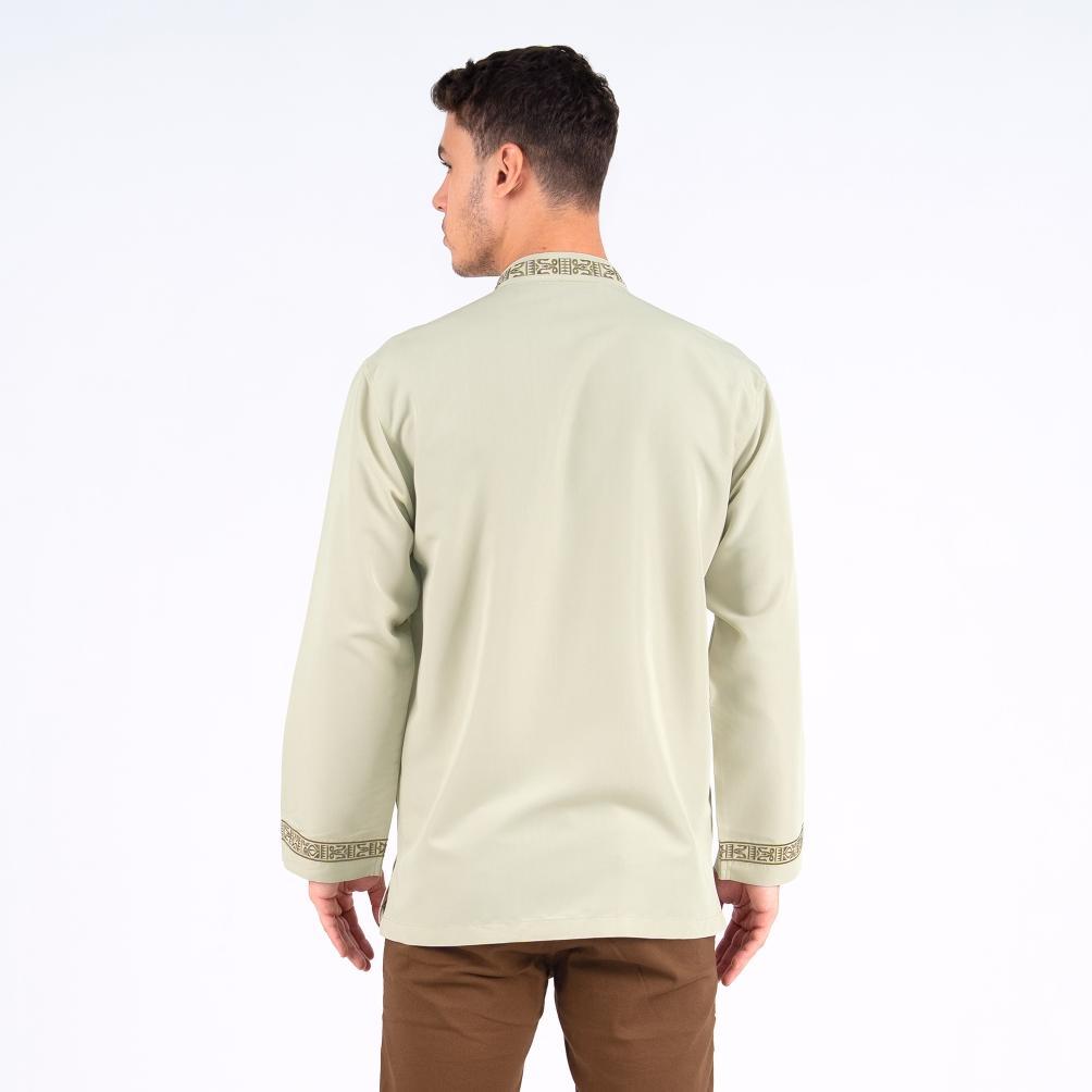 original benhill taqwa koko bordir pria panjang sand khaki 2704-63-64