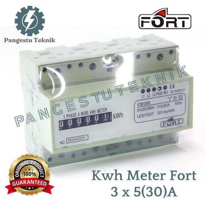 TERMURAH - Kwh Meter 3Phase 5/30A merk Fort