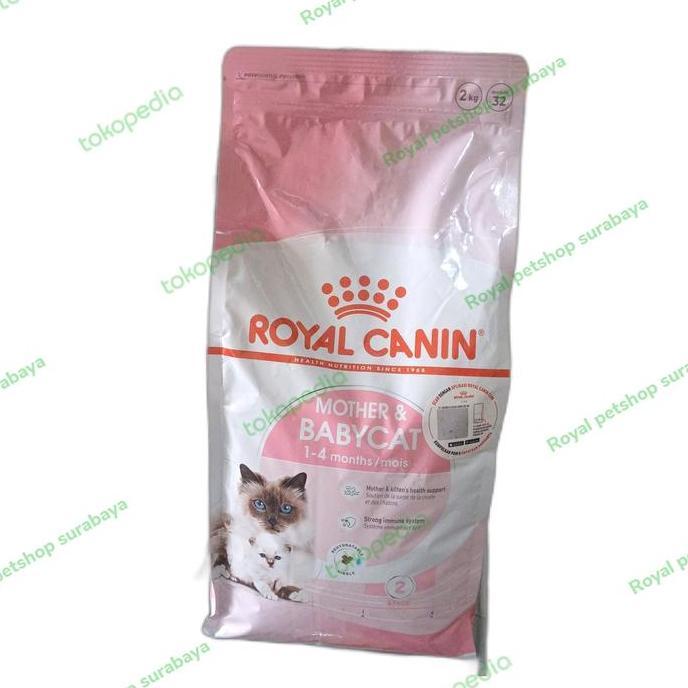 Promo Royal Canin Makanan Kucing Mother & Babycat 2kg untuk Ibu dan Kucing Bayi 1-4 Bulan Diskon