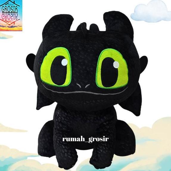 Pamilavast - Boneka Toothless Night Fury Dragon Naga Boneka Dolls