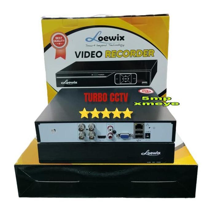 TERLARIS LOEWIX 5 MP DVR 4 CHANNEL LX-9504 4CH XMEYE FULL CHANNEL 5MP 6:1