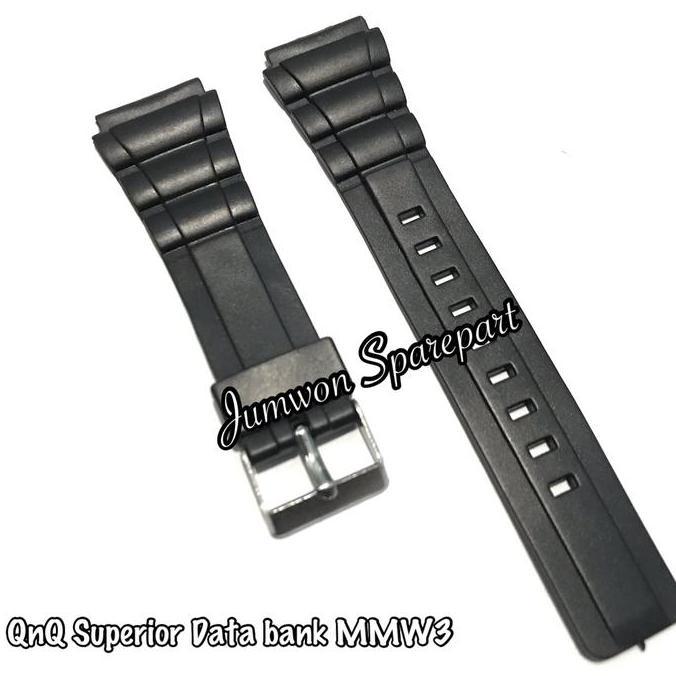 Strap Tali Jam Tangan QnQ QQ Q&Q Superior Data Bank MMW3 MMW 3