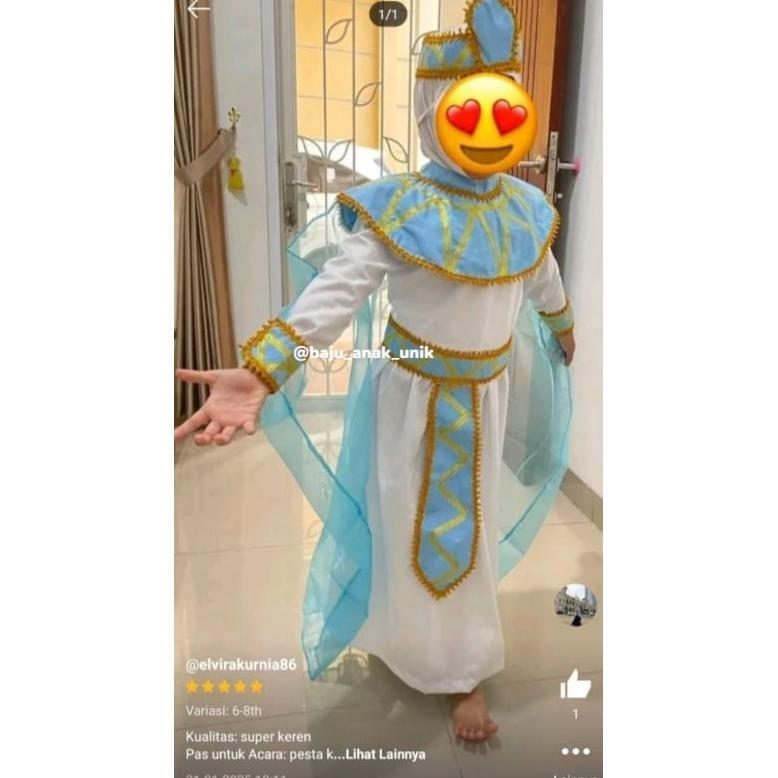 Best Seller Kostum Cleopatra/ Kostum Ratu Mesir / Kostum King Egypt / Kostum Raja Mesir / Baju Raja 