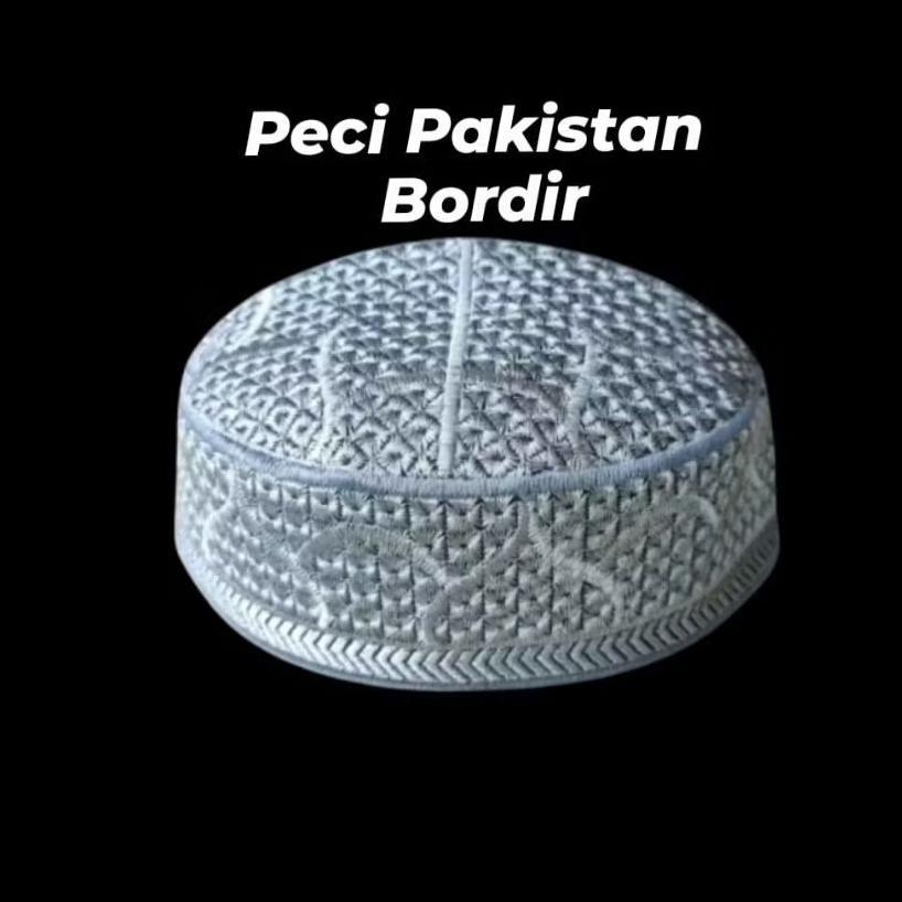 Kualitas Super (Grosir) Peci Pakistan Exclusive/Peci Pakistan Motif Kubah/Peci Pakistan Original Ful