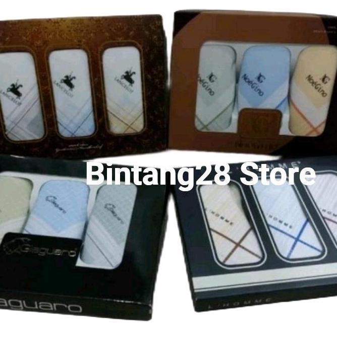 [6pcs] Sapu Tangan Bahan Katun Tebal Halus untuk Pria dan Wanita