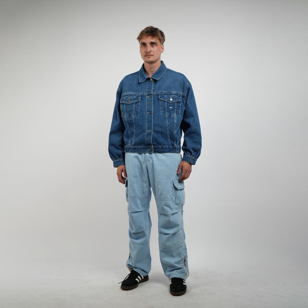 premium hoi polloy - pebble denim jacket (blue)