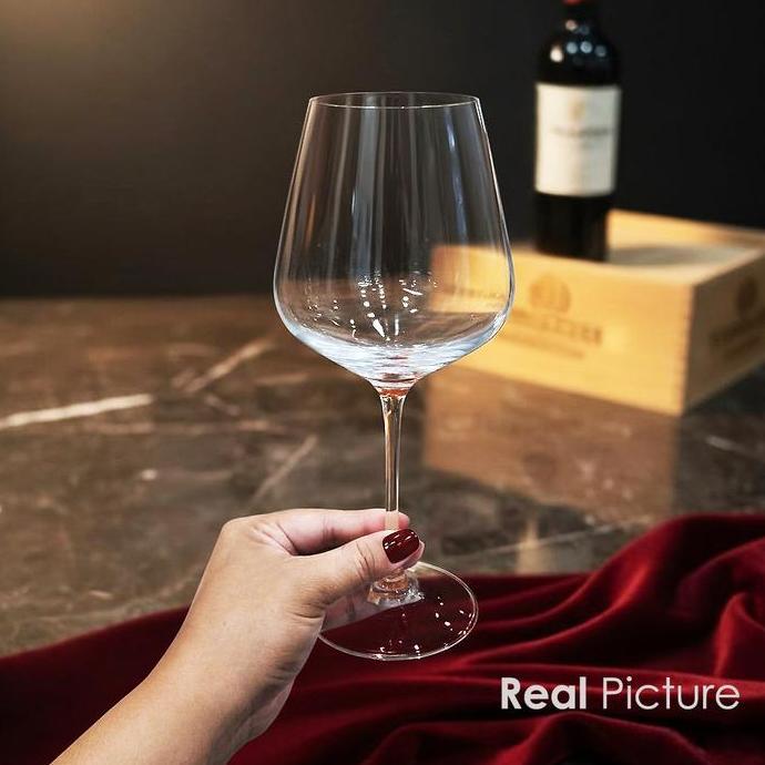TERLARIS GELAS WINE KACA KRISTAL WINE GOBLET RED WINE STEM GLASS GELAS MINUM ANGGUR CRYSTAL GLASS SH