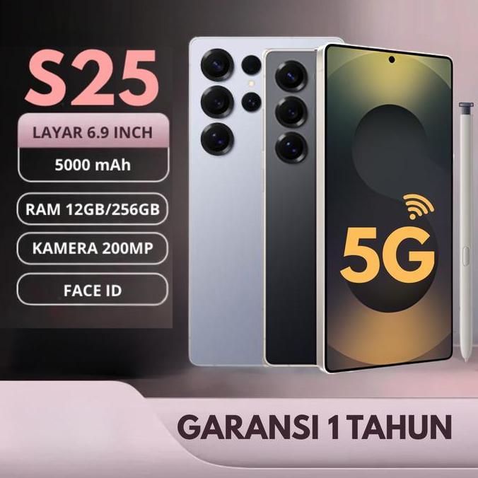 HP Sameung S25  LTE 5G 12GB RAM 256GB Garansi 1 Tahun Berjaringan 5G Baterai 5000mAh Smartphon