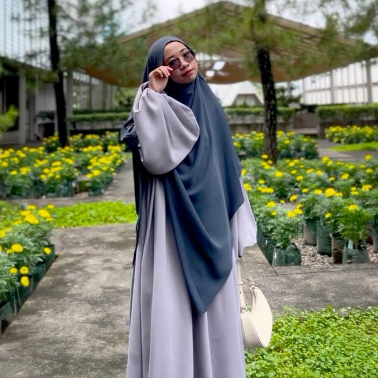 Original Tsurayya - (Abaya Saja) Abaya Namira Lengan Balon Ala Eropa Bahan Forzaleta Dan Crincle Air