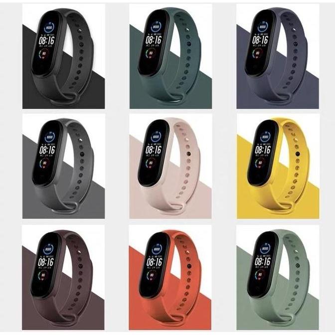 Strap Xiaomi Mi Band 6 5 4 3 Tali Pengganti Xiaomi Mi Band 6 5 Polos