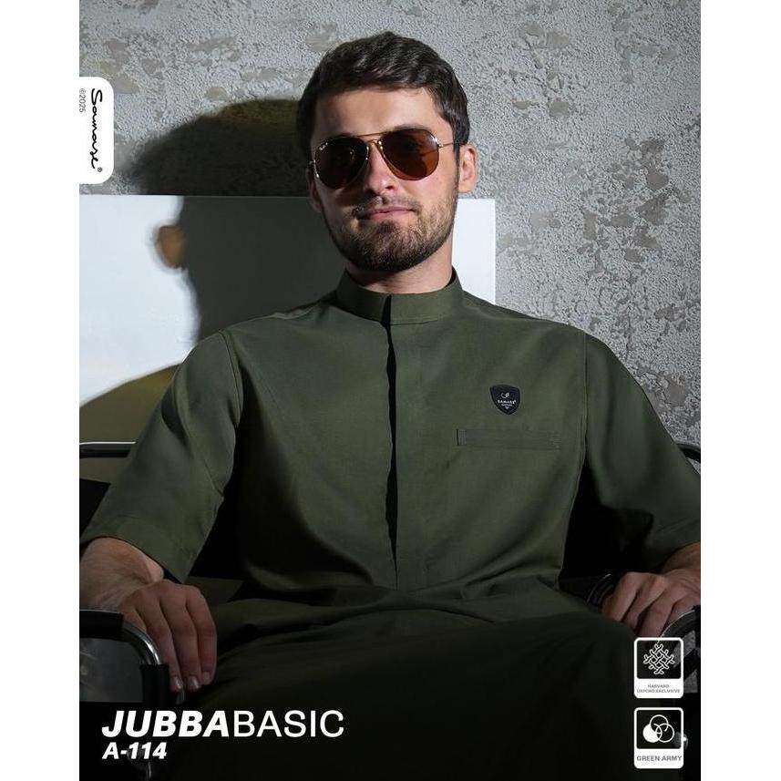 SAMASE Jubba Basic A114 Jubah Pria Dewasa Lengan Pendek