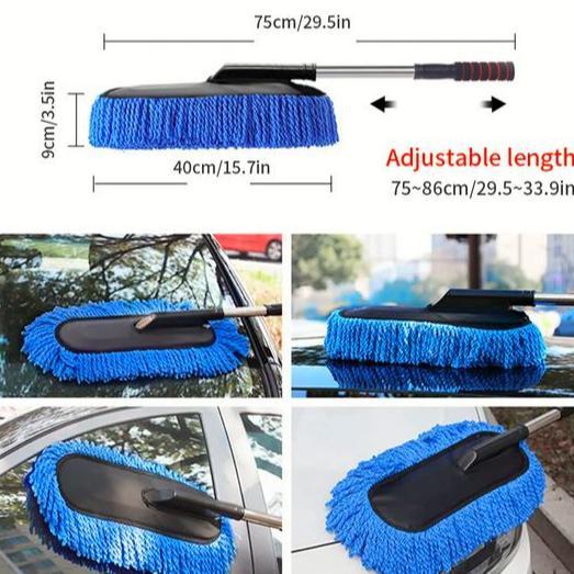 NEW KEMOCENG MOBIL TELESKOPIK Bahan Microfiber Pembersih Debu Duster Mobil telescopic besar jumbo an