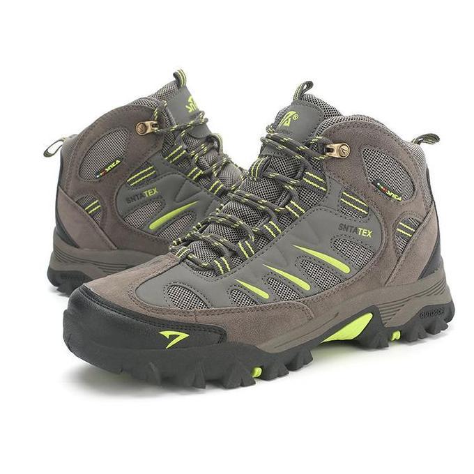 Sepatu Gunung Hiking Snta Tex Original 493 Grey Gren Dan 5 Warna Pilihan Lainya Semi Waterproof