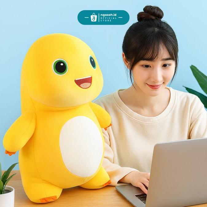 ngasoh.id Boneka Nailong Cute Plush Toy Lembut Mainan Mewah Kado Ulang Tahun Hadiah Anak Dino Kuning