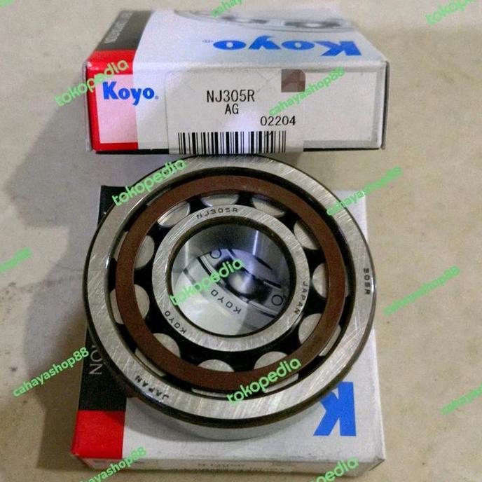 Bearing Nj305R / Nj 305 R / Nj305 R Merk Koyo Jepang Asli Terbaik