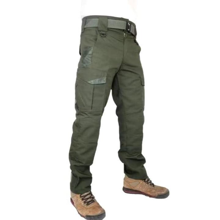 Wkwk- M-Tacshen Celana Cargo Tactical Panjang Santai Bahan Ripstop Tortnado Abu Hitam Navy Size Lp 2