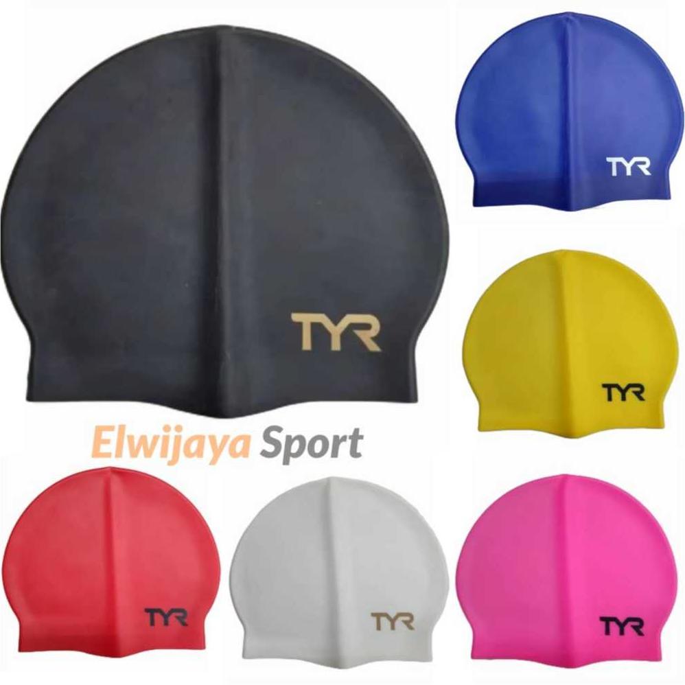 Cap Wrinkle TYR (topi renang) Aksesoris berenang