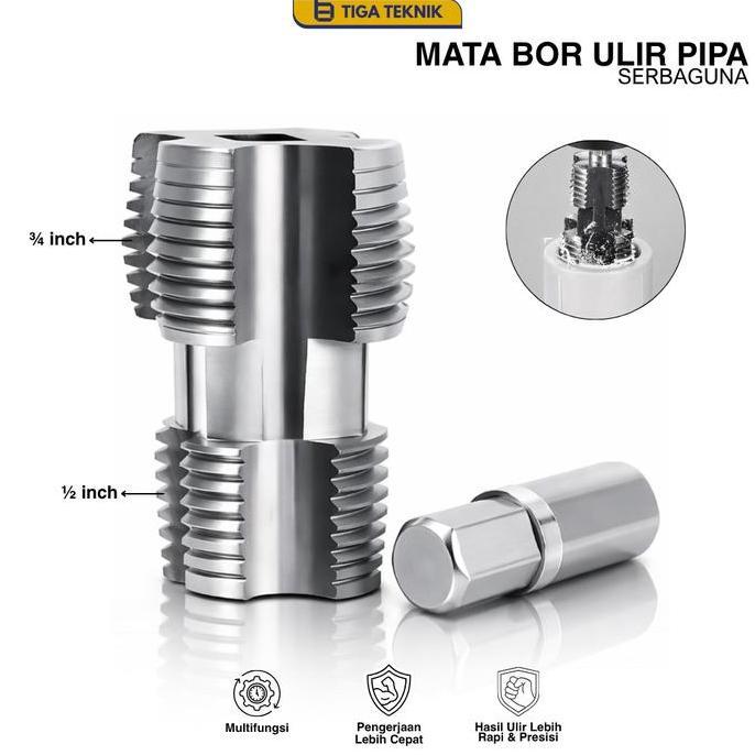 Alat Pembuat Drat Pipa PVC / Alat Pembuat Ulir Drat Senai Pipa