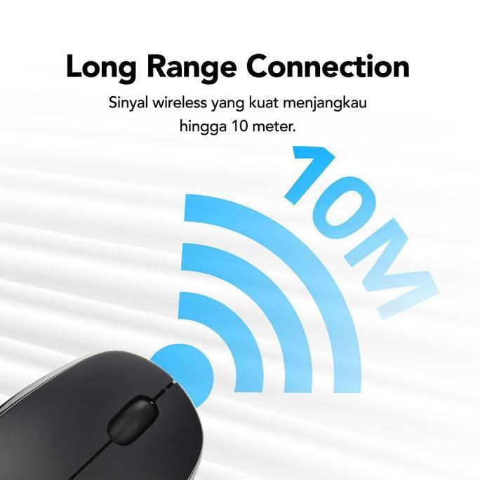 (Ready) Micropack Mouse Premium Wireless Rechargeable Blue Tech - Bt-751C