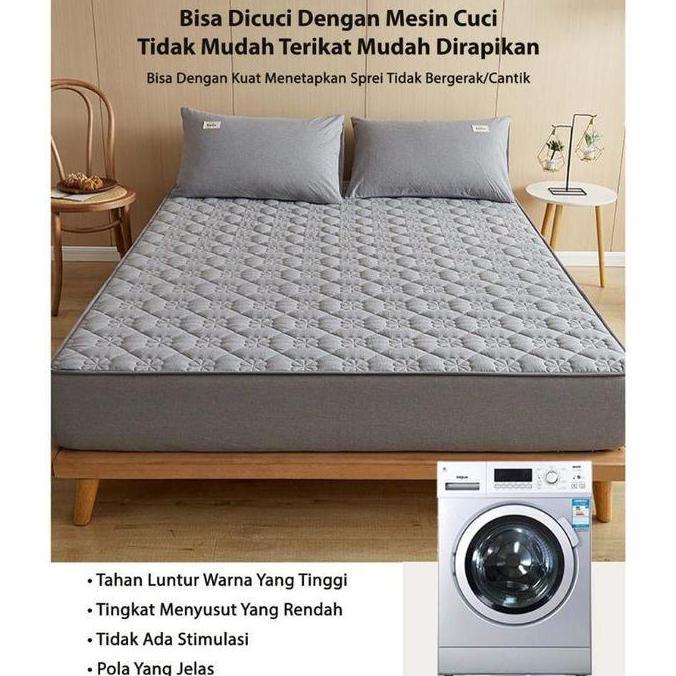 Sprei Sultan Waterproof Anti Air Breathable/Sprei Protector Bermotif / Sprei GM
