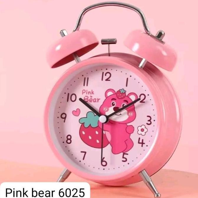 Jam Beker karakter Anak -Jam alarm gambar lucu kartun tipe 6025 Alarm HT