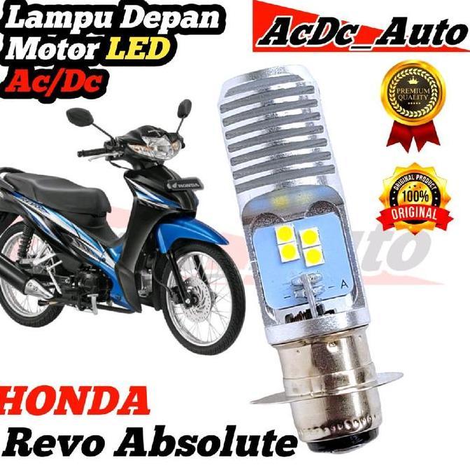 Promo Lampu Depan Motor Honda Revo Absolute LED Putih Ac/Dc Pengganti Dop/Bohlam Standart WrT19 Disk