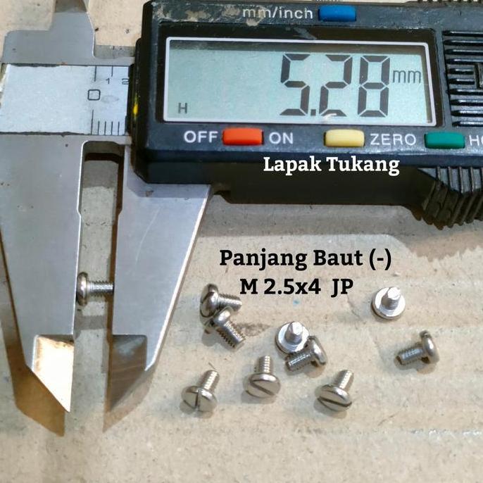 Baut Minus M2.5X4 Jp Baut Obeng Min M2.5 Stainless 304 Murah