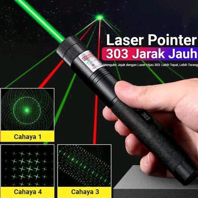 lydiaowbear - green laser pointer 303 / green laser pointer  charger lampu laser hijau pointer 303