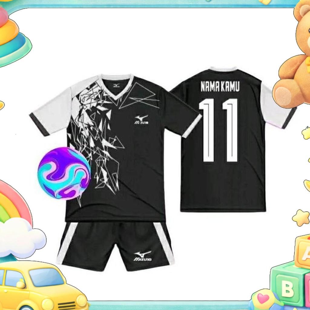 Jersey Futsal Costume Stelan Baju Olahraga Anak Usia 6/14