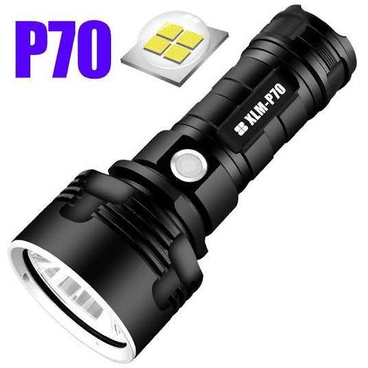 Senter Led Xlm P70 ( Led Xhp50 ) Terang 3X Police Swat Super Terang